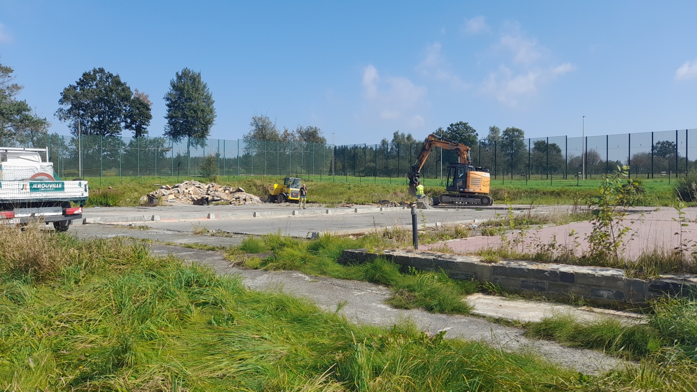 Werkzaamheden aan de werkplaats in de Saint Hubert gevangenis