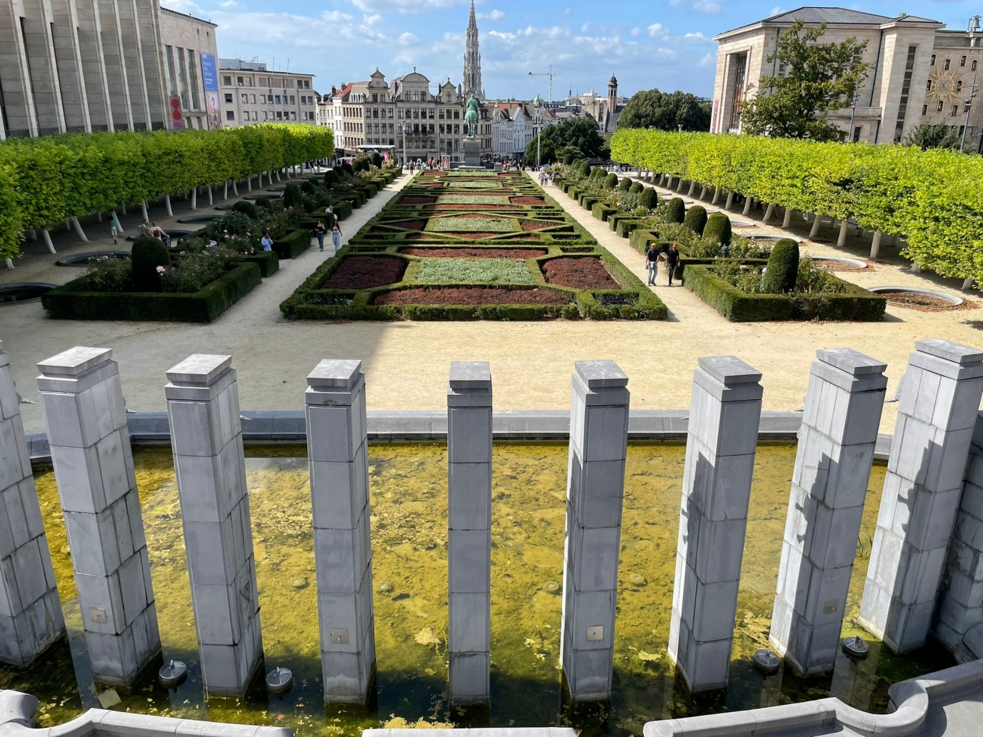 Monts des Arts à Bruxelles vue de haut / Kunstberg in Brussel van bovenaf